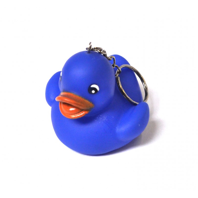 Duck Novelty Keyring Keychain Blue